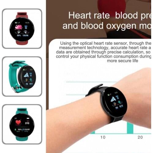 Heart Rate Monitor Portable 1.3 Inch IP65 Waterproof Sport Watch for Running