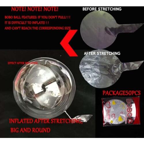 2021 10" -36" PVC Transparent Bubble Balloon Transparent Wedding Party Decoration Christmas Holiday Party Decoration Toy