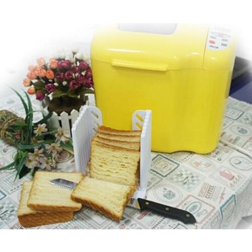 Adjustable Bread Cutter Holder Sandwich Slicing Tool Toast Bread Slicer Cake Slicer Bamboo Home Decor Gift