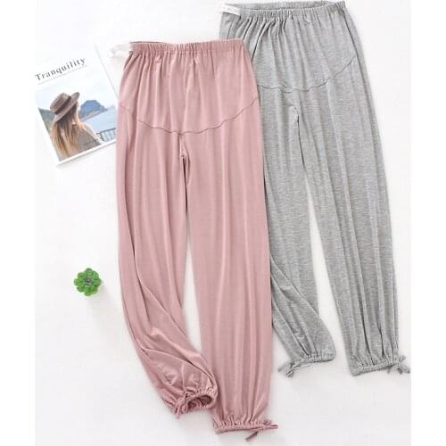 Fdfklak Pregnancy Pants Modal Maternity Clothes For Pregnant 2020 Spring Autumn New Maternity Pants For Pregnant Women