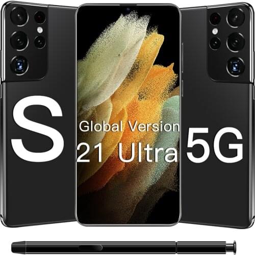 SANSUMG GALAX S21 Ultra 5G Smartphone Newest 6.7Inch HD Screen S21 Ultra Global Version Mobile Phone Snapdragon888 Cellphone