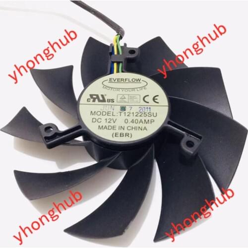 Everflow T121225SU DC 12V 0.40A 111x111x24mm Server Frameless Fan