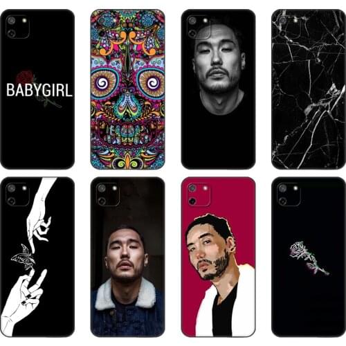 Black tpu Case For OPPO Realme C11 C20 C21 Case Back Cover Bumper scriptonite