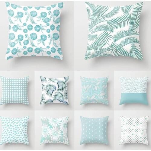 Green Leave Cushion Cover Throw Pillow Covers Summer Decor Tropical Geometric Pillow Covers Pillow Case 2021 Vintage Pillowcase