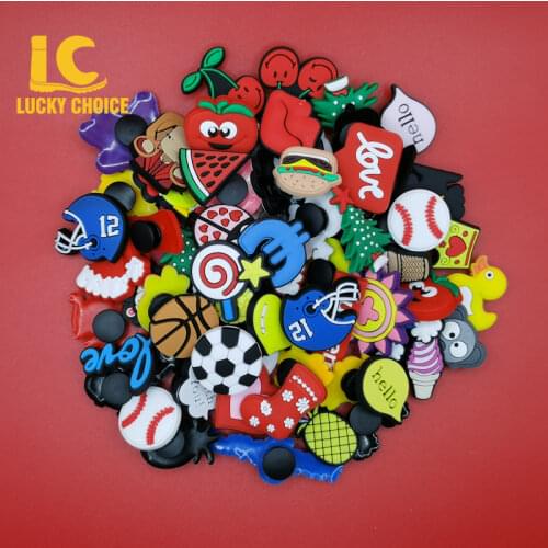 10/25PCS Shoes Charms for Croc Charms Designer PVC Mixed for Clog Shoes Decoration Accessories for Kids Girl Women Party