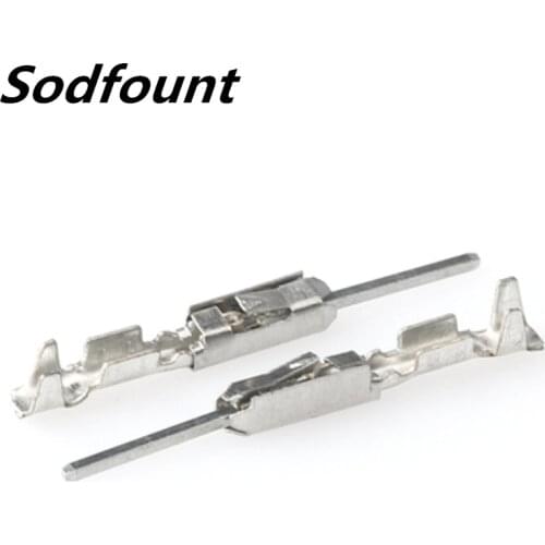 100pcs H62 brass tinned 0.6mm automotive terminal Automotive connector female terminal DJ615B-0.6×0.6A