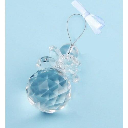 1PCHandmade Crystal Suncatcher Feng Shui Prism Ball Pendant Ornament Wedding Decor