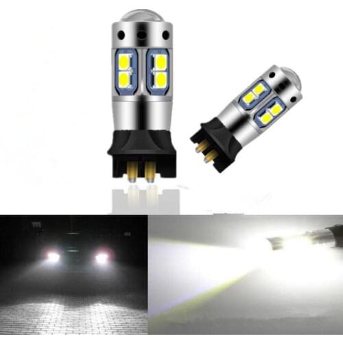 2pcs Xenon White CAN-bus PW24W LED PW16W LED For 2014-2017 BMW 4 Series 420i 428i 435i M4 Backup Reverse Light Bulbs 12V