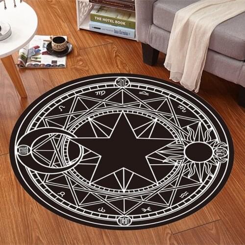 2017 High Quality Acrylic Captain Round Rugs Living Room Doormat Cartoon Carpets Door Floor Mat for Bedroom Carpet Kids Room