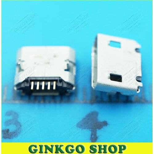 50pcs/lot Micro USB Jack 5Pin 5P Charging Data Sockect Port Long Pins for Repairing Mobile Tablet PC,MP3,MP4 ect Free shipping