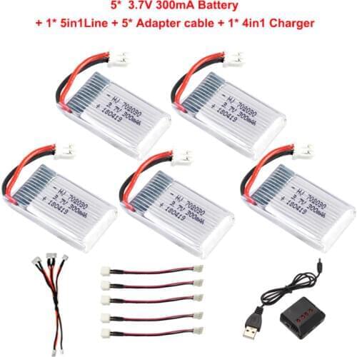 3.7V 300mAh Lipo Battery for JJRC H56 T2G Drone Battery For RC Quadcopter Spare Part