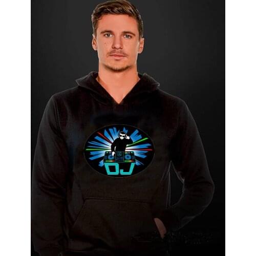 Amazing light Men's T-shirts With A Hood