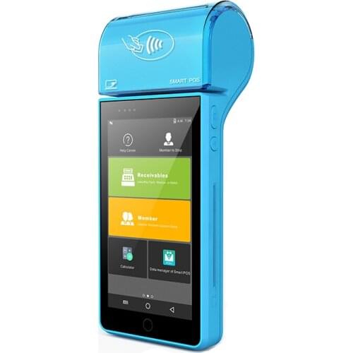 Android Mobile Payment Wireless 4G Wifi Magnetic Strip Card Reader Handheld POS Terminal Thermal Receipt Printer Sim NFC Scanner
