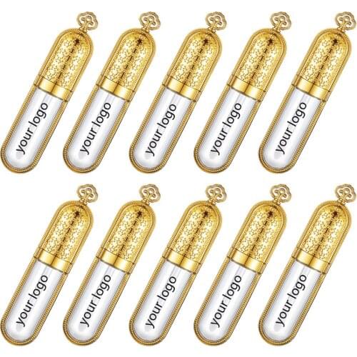Private Logo Empty Eco Friendly Customize Gold Crown Lip Gloss 8ml Cosmetics Container Private Label Plastic Tube Packaging