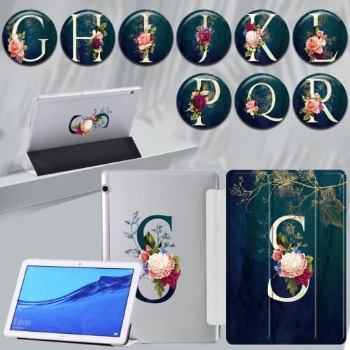 Tablet Case for Huawei MediaPad T3 10 9.6-inch Funda PU Leather Fold Stand Cover for MediaPad T5 10 10.1-inch Protective Shell