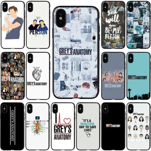 YNDFCNB Derek Shepherd Greys Anatomy Phone Case for iPhone 11 12 pro XS MAX 8 7 6 6S Plus X 5S SE 2020 XR cover