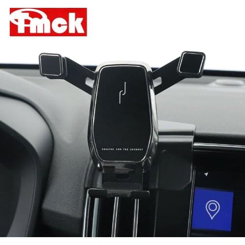 For Volvo XC40 2020 2021 Car Mobile Phone Holder Central Control Air Outlet Vent Snap Bracket Car Styling Accessories For LHD