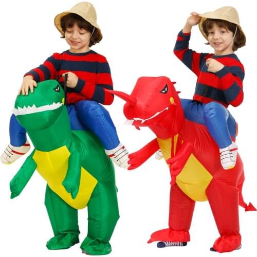 Kids Inflatable Dinosaur Costume Party Cosplay Costumes Animal Child Costume Suit Anime Purim Dino Boys Girls Halloween Costume