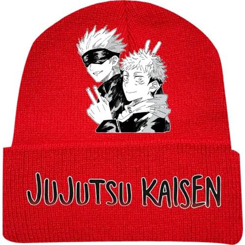 Jujutsu Kaisen Itadori Fushiguro Megumi Satoru Hip Hop Masked Hat Brimless Pullover Cap Headgear Helmet