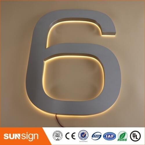 H 35cm Online shopping 3d led letter sign outdoor sign board material diy led backlit channel letter sign