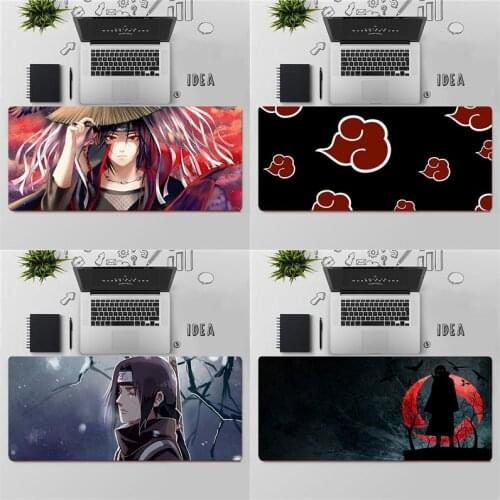 Gaming Mouse Pad Large Mouse Pad PC Gamer Computer Mouse Mat Big Mousepad Keyboard Desk Mat Japanese Anime Uchiha XXL Mause Pad