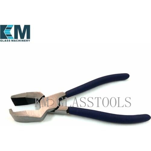 KM Brand High Quality Glass glass tools,Glass mending pincher with bend nozzler.Mending Pincher with Flat nozzler.K-019