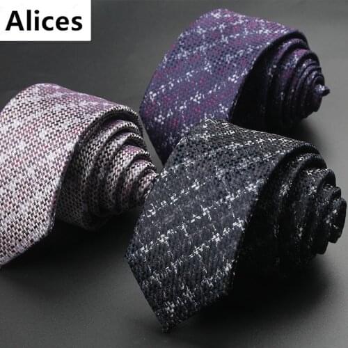 Mens Narrow Tie 6cm Check Tie Mens Casual British Style 1200 Needle Hand-made Polyester Silk Ties Wholesale