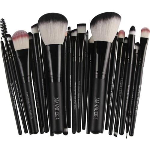 Professional makeup brushes tools set Make up Brush tools kits for Eyeshadow Eyeliner Cosmetic Brushes Soft Synthetic Hair 22pc