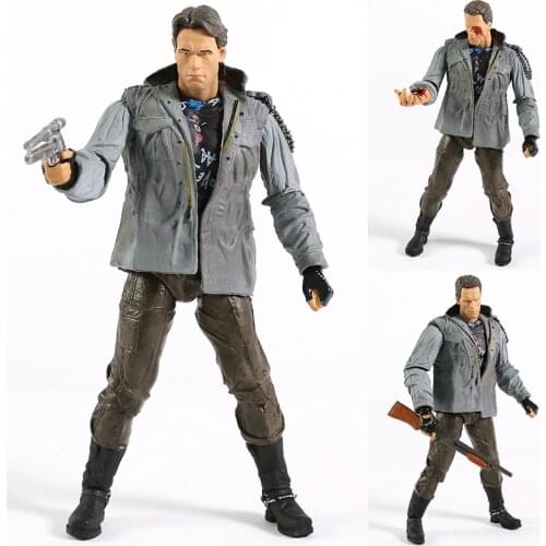 NECA The Terminator Ultimate T-800 Tech Noir / Police Station Assault 7 Inch Action Figure Toy