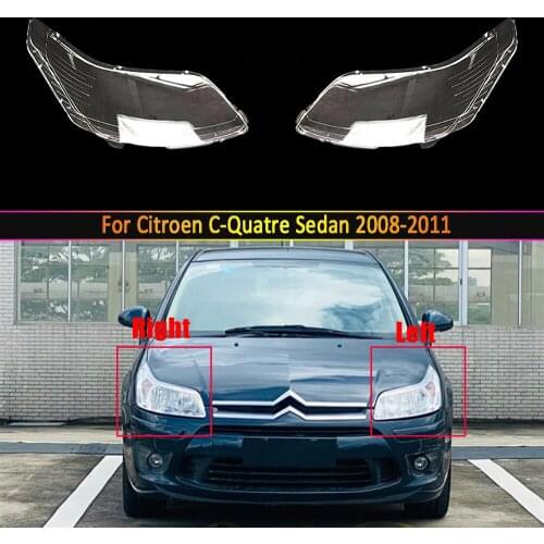 Headlamp Lens For Citroen C-Quatre Sedan 2008 2009 2010 2011 Headlight Cover Replacement Front Car Light Auto Shell