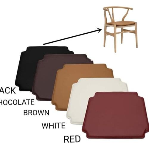 Wishbone Chair Cushion Quality PU and Soft Foam Chair Seat Pad for Hans Wegner Y Chair White Black Brown Red Coffee