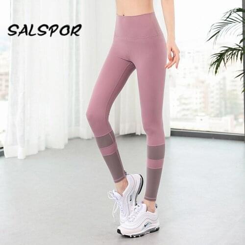 SALSPOR Sexy Legging Women Workout Fitness Basic Athletic Legging Gym High Waist Womens Pants Running Tights Active Clothing