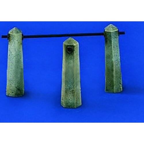 Scene model Resin stone railing (one piece of 3 pieces) 1:35