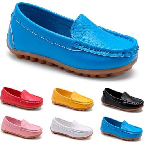 Boys Girls Shoes Slip-on Oxford Leather Flats Soft Kids Baby First Walkers Children Toddler Sneakers