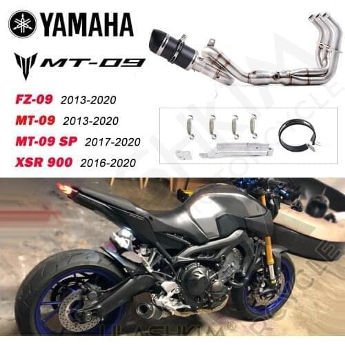 Motorcycle Exhaust muffler pipe Full System Slip On For Yamaha FZ-09 MT-09 MT 09 2013-2020 XSR 900 XSR900 2017-2020exhaust