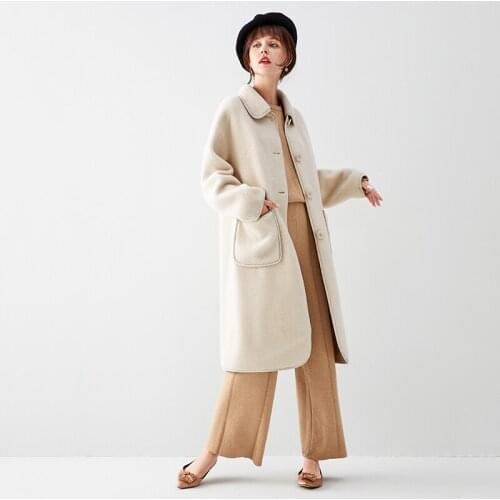 High Quality Sheep Fashion Shearing Coat 100% Wool Fur Jacket Soft Warm Wool Womens Jacket 2020 Coat Female Autumn Ropa Zjt360