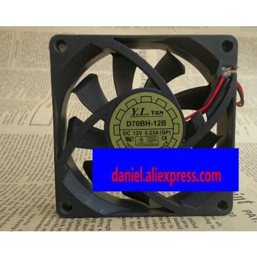 Y.L.FAN D70BH-12B 7015 12V 0.23A 7CM/cm Double Ball Cooling Fan