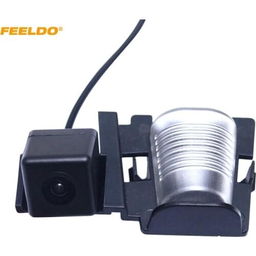 FEELDO Car Backup Rear View Camera For Jeep Wrangler 2012-13 Replace Tail Stock License Plate Lamp#3096