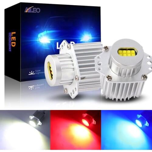 2pcs x CANbus 80w LED Angel Eyes Marker Lights Bulbs Error Free White for BMW E90 E91 3 Series 325i 328i 335i 2006-2008