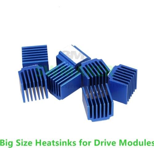 4pcs Stepper Motor Driver Heat sinks Cooling Block Heatsink for TMC2100 LV8729 DRV8825 Drive Modules 3D Printer Parts