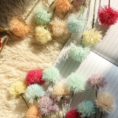 5PCS/Set Small Dandelion Bouquet Plant Wall Simulation Flowers Supplies For Party Wedding Home Decor Artificial Flower
