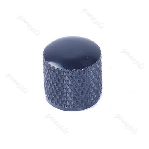 5pcs/lot Metal Electric Guitar Bass Tunning Dome Tone Knob Knobs For Tele Black27RD