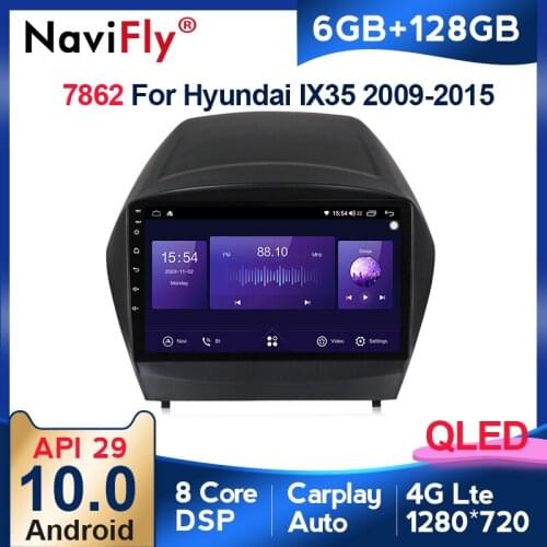 QLED 1280*720 Android 10.0 Car Multimedia Player For Hyundai Tucson 2 LM IX35 2009 - 2015 Radio Navigation GPS 6GB+128GB Carplay