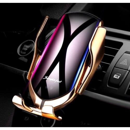 10W Automatic Clamping Wireless Car Charger Fast Charging Phone Holder Mount in Car For iPhone X XR XS 8 Plus Samsung S10 S9 S8