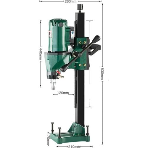 Z1Z-CF-260 Water Drilling Machine Diamond Drilling Tool High-quality Engineering Drilling Machine 220V 3900W 600r/min Max.260M