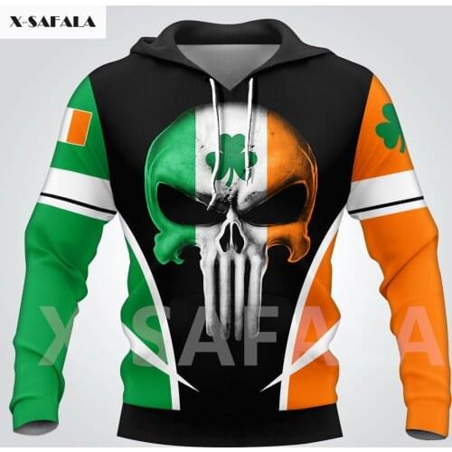 Israel Lion National Emblem Skull Country Map Flag 3D All Printed Hoodie Man Women 5 Harajuku Zipper Pullover Sweatshirt Jacket