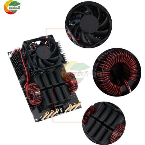 DC 12V 40V ZVS Induction Heating Machine Module Machine Board 50A 1000W 1KW Power Supply High Frequency High Voltage Generator