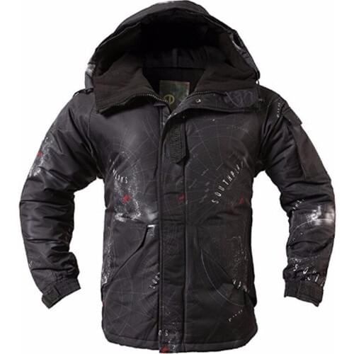 New Premium "SouthPlay" Winter Season Waterproof 10,000mm Ski & Snowboard South Black Camoflage Warming Jackets