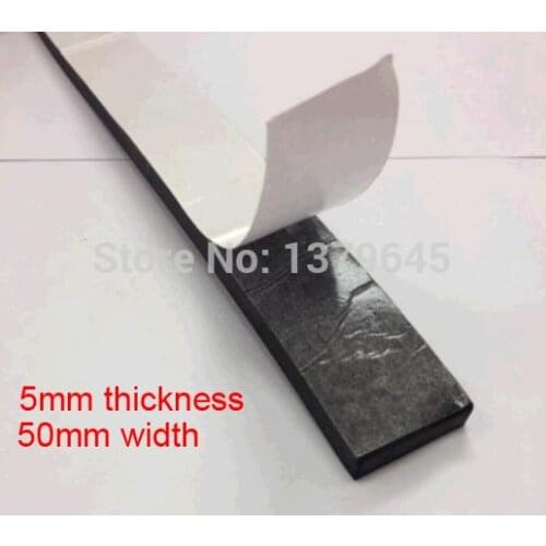 5mm thick 50mm width EPDM foam strip self-adhesion sponge rubber strip With glue,Distribution box switch box Rubber Seal bar