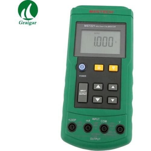 Mastech MS7221 Volt/mA Calibrator Current&Voltage Process calibrator Volt mA Calibrator Holster features test lead storage